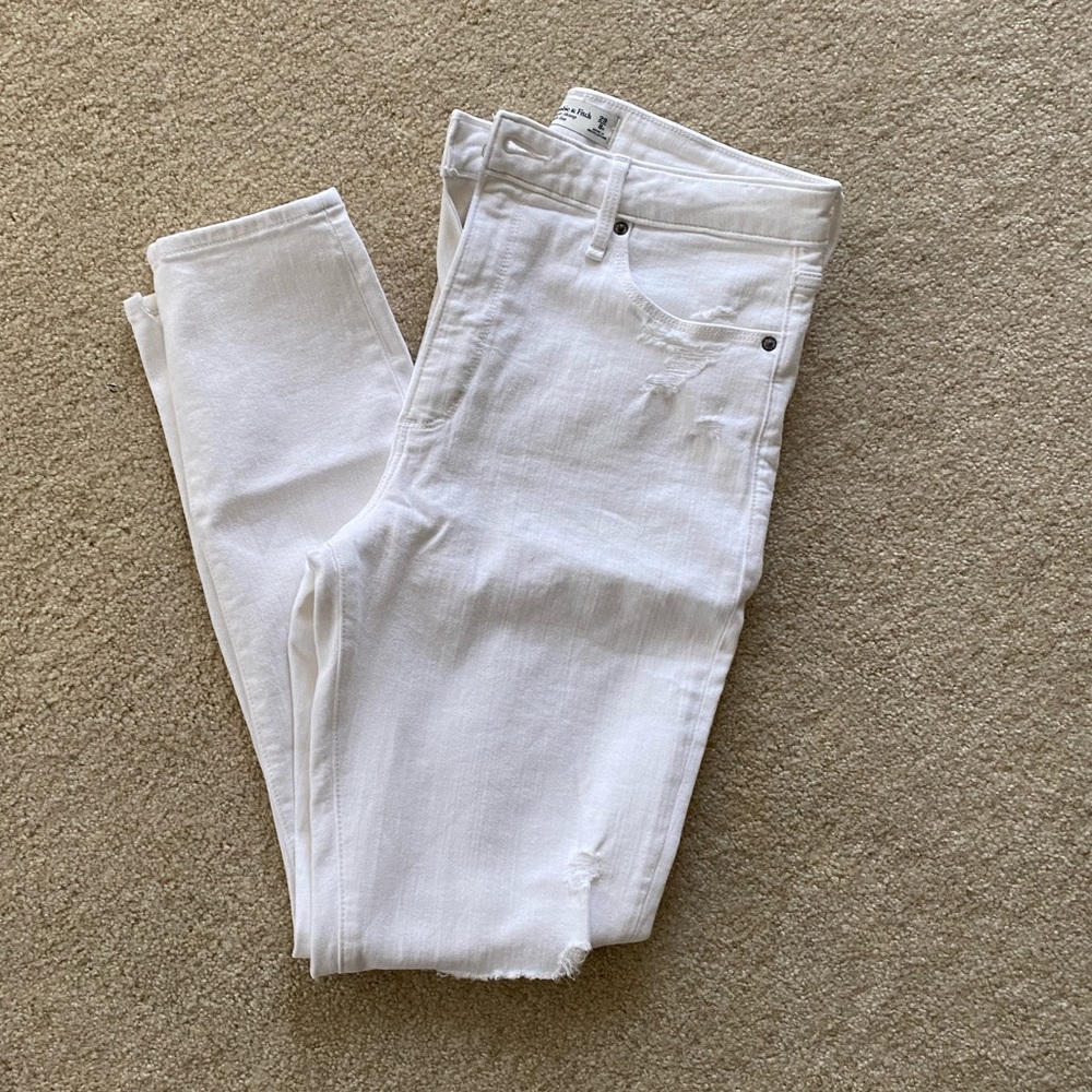 Abercrombie super skinny high rise Jean
